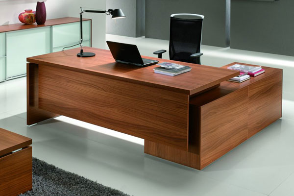 Mẫu bàn giám đốc gỗ công nghiệp hiện đại sang trọng