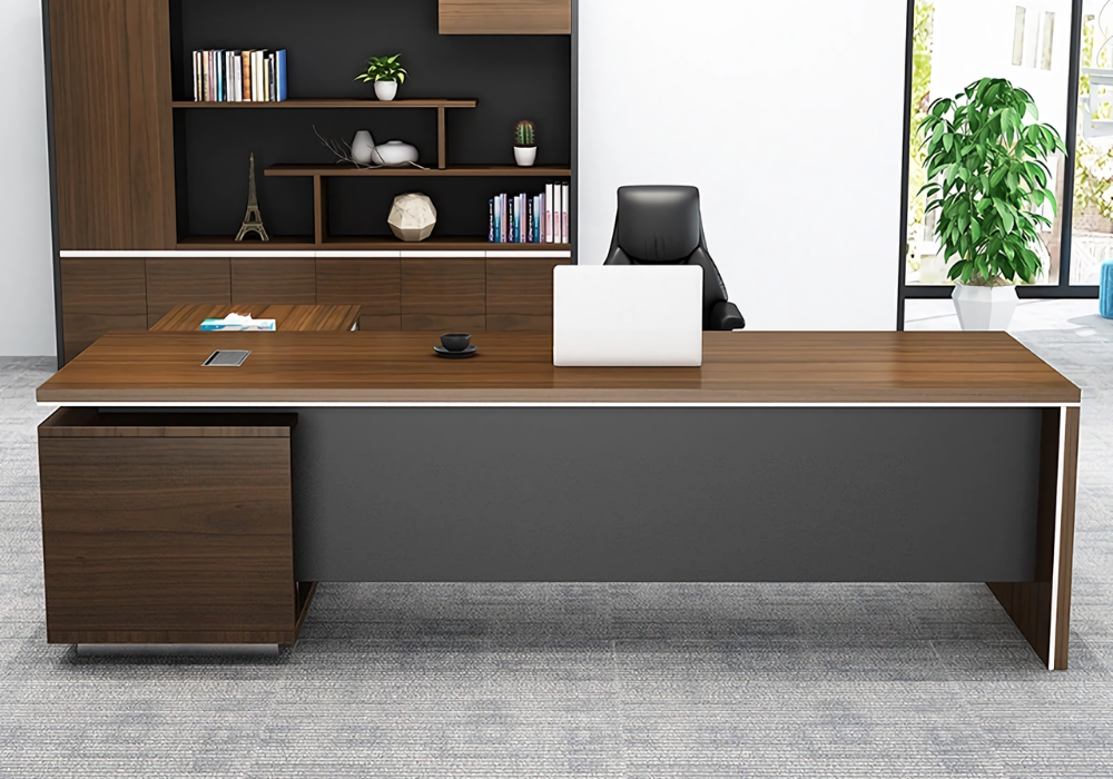 Mẫu bàn giám đốc gỗ công nghiệp hiện đại sang trọng