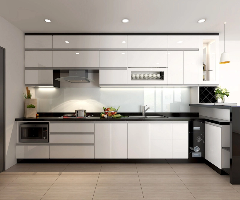 Tủ bếp hiện đại sang trọng phù hợp mọi gia đình